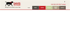 Desktop Screenshot of davisdogtraining.org