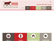 Tablet Screenshot of davisdogtraining.org
